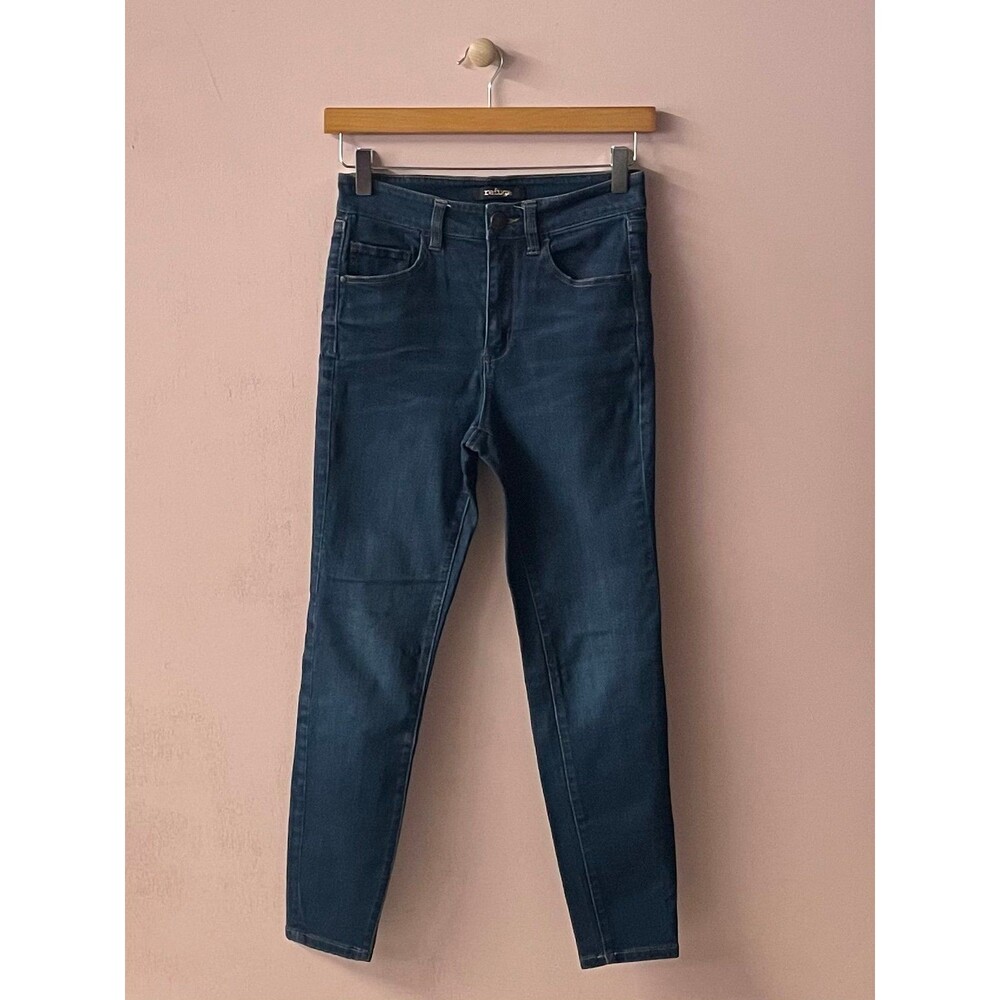 Charlotte Russe Refuge Women's Dark Wash Blue High Waisted Skinny Jeans Size 2